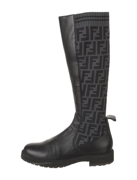 fendi zucca riding boots